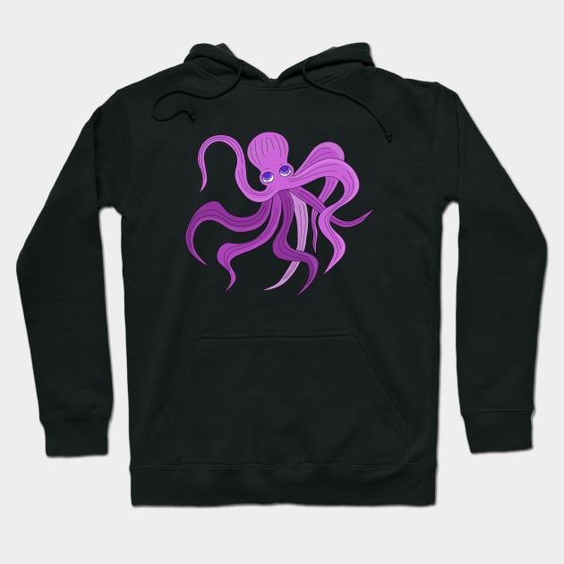 A fluffy octopus swinging tentacles Hoodie by DiegoCarvalho